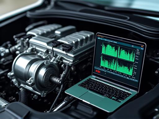 Motor de coche con equipo de chiptuning